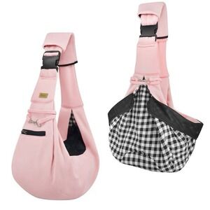 Cuby Dog And Cat Sling Carrier -hands Free for Small Pet (Pink, 1 Pcs)